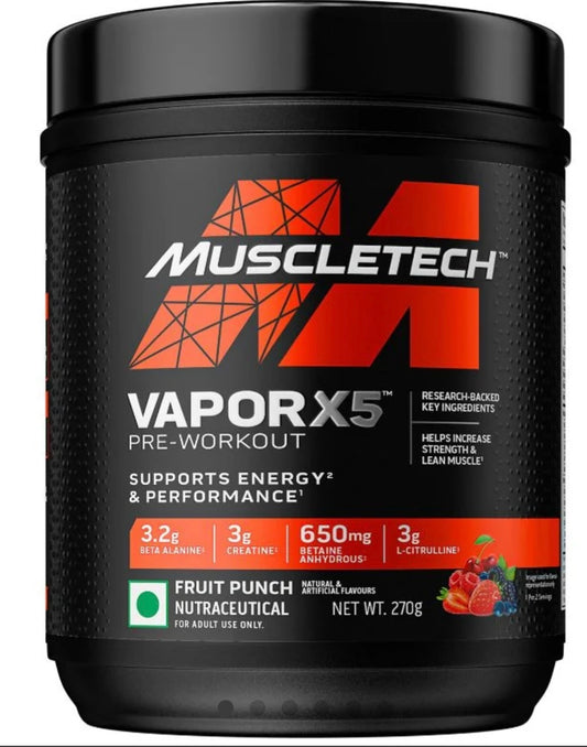 MuscleTech Vapor X5 Next Gen - 270 gm (0.59 Lb), Fruit Punch